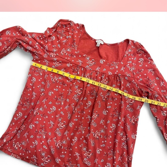 Lucky Brand Red Floral Blouse - Picture 4 of 5